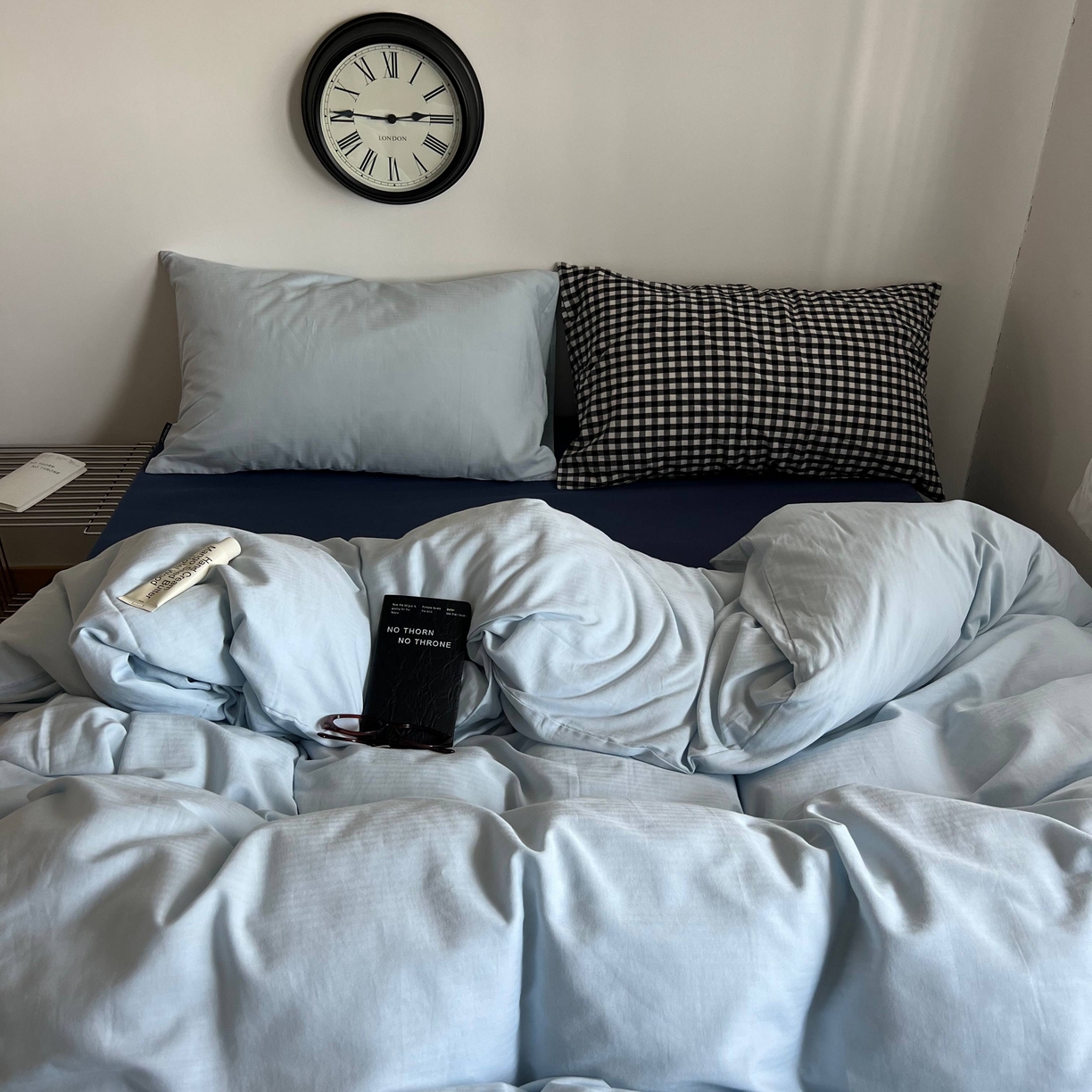 91家纺网 家纺一手货源 找家纺 蜜宿 2025新款全棉纯棉人字纹四件套-梦幻星海 梦幻星海（樱兰混搭黑小格）