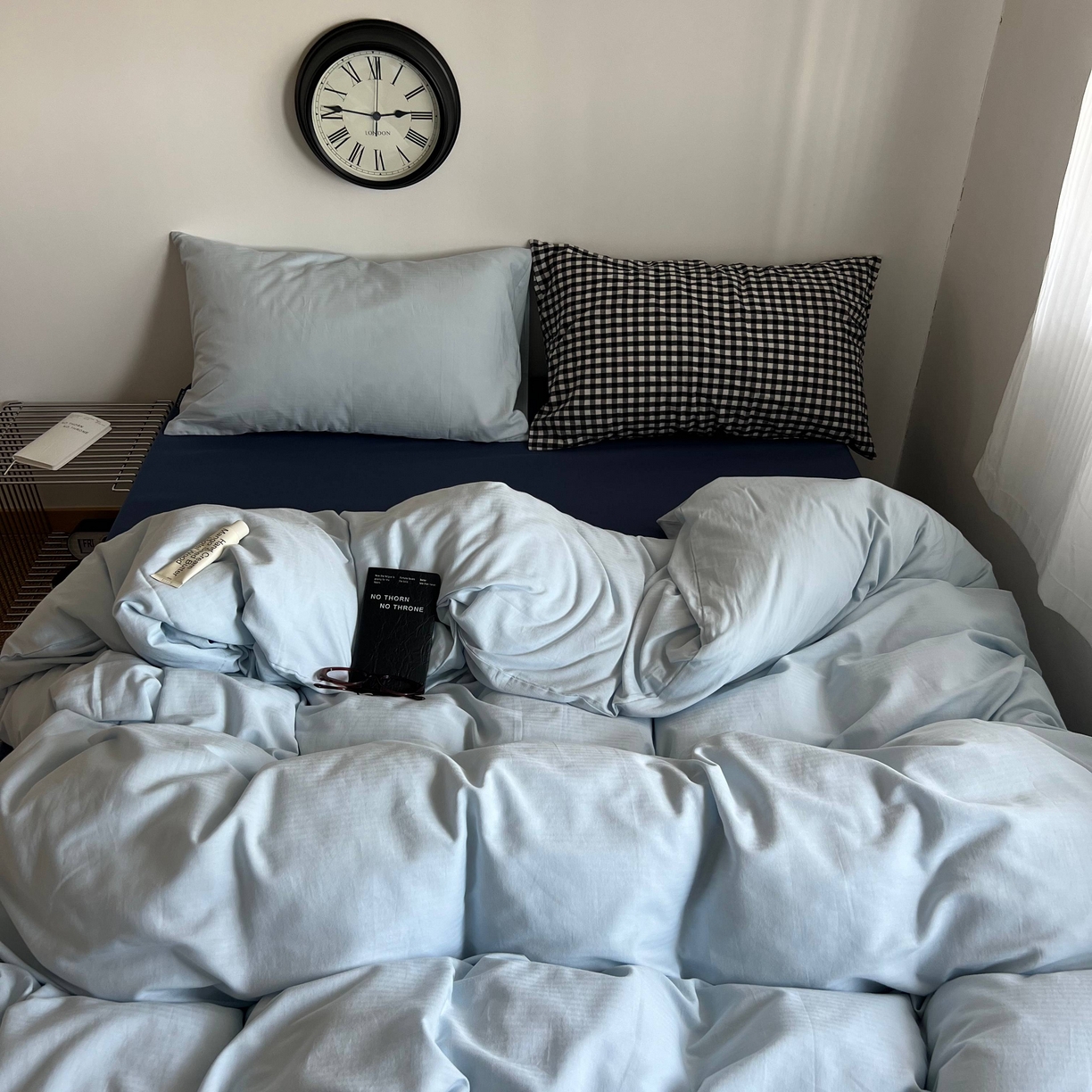 91家纺网 家纺一手货源 找家纺 蜜宿 2025新款全棉纯棉人字纹四件套-梦幻星海 梦幻星海（樱兰混搭黑小格）