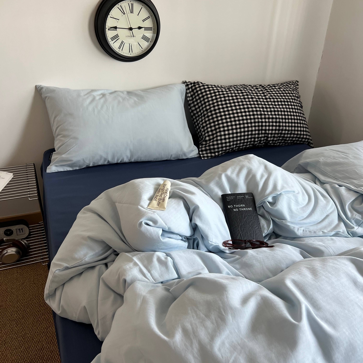 91家纺网 家纺一手货源 找家纺 蜜宿 2025新款全棉纯棉人字纹四件套-梦幻星海 梦幻星海（樱兰混搭黑小格）