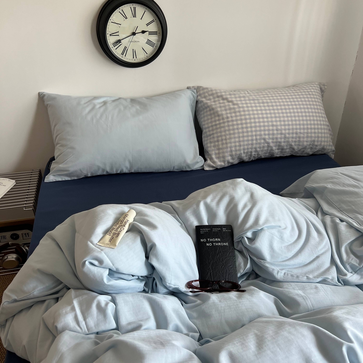 91家纺网 家纺一手货源 找家纺 蜜宿 2025新款全棉纯棉人字纹四件套-梦幻星海 梦幻星海（樱兰混搭蓝小格）