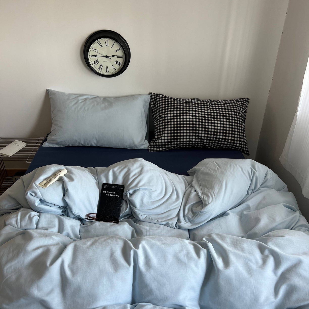 91家纺网 家纺一手货源 找家纺 蜜宿 2025新款全棉纯棉人字纹四件套-梦幻星海 梦幻星海（樱兰混搭黑小格）