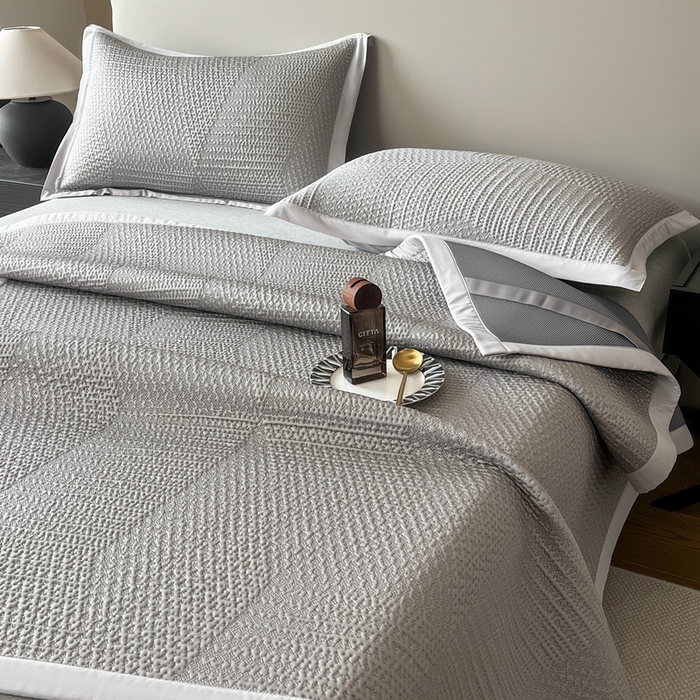 91家纺网 家纺一手货源 找家纺 （总）禧禾 2025新款PE泡小豆暗提冷感凉席席子-星涧