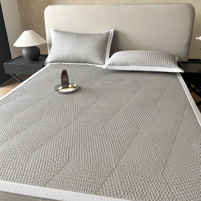 91家纺网 家纺一手货源 找家纺 （总）禧禾 2025新款PE泡小豆暗提冷感凉席席子-星涧