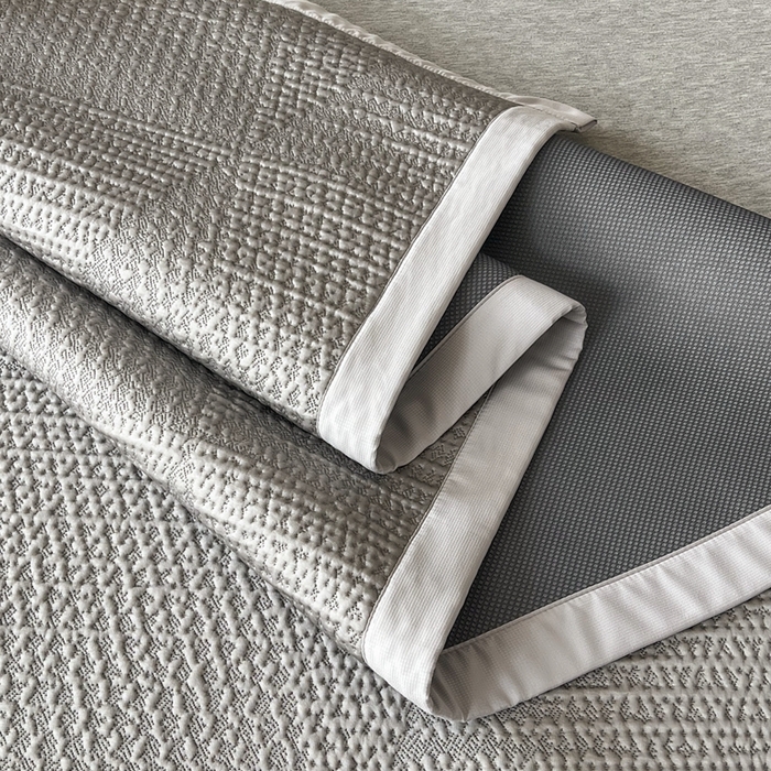 91家纺网 家纺一手货源 找家纺 （总）禧禾 2025新款PE泡小豆暗提冷感凉席席子-星涧