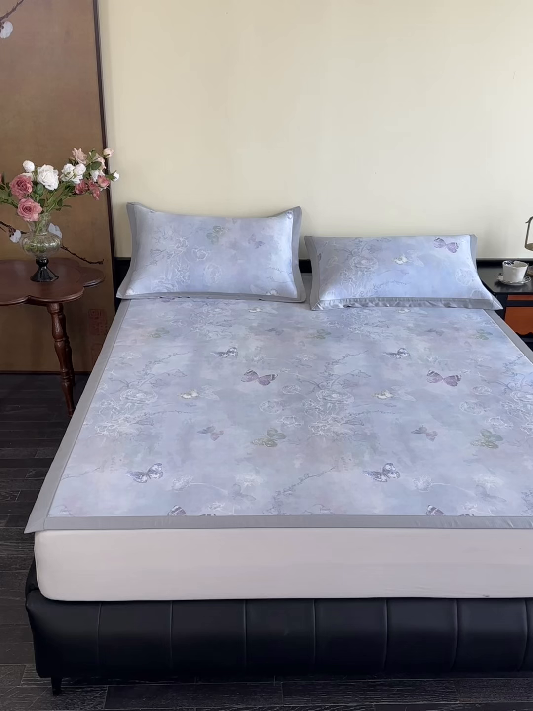 91家纺网 家纺一手货源 找家纺 （总）禧禾 2025新款超细旦锦纶冷凝印花凉席席子