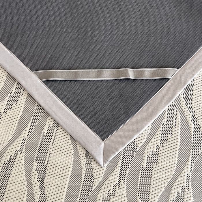 91家纺网 家纺一手货源 找家纺 禧禾 2025新款PE高分子A类泡小豆色织提花提花凉席三件套-诗黛尔 诗黛尔-浅灰