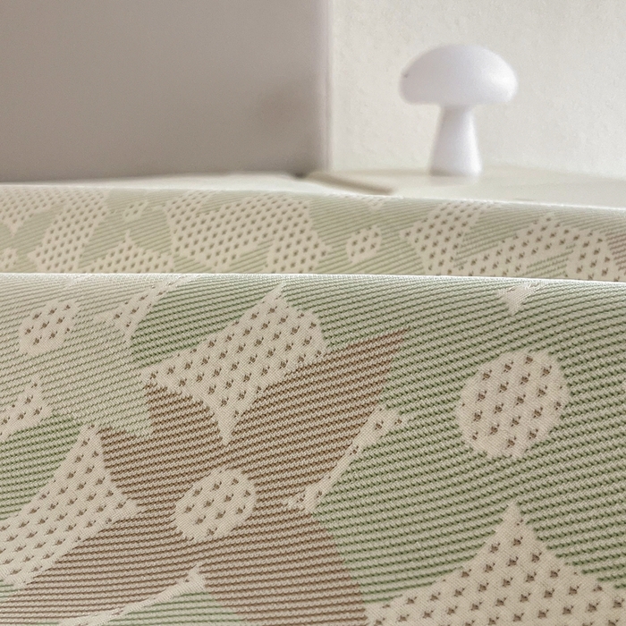 91家纺网 家纺一手货源 找家纺 禧禾 2025新款PE高分子A类泡小豆色织提花提花凉席三件套-蒂梵朵 蒂梵朵-浅绿