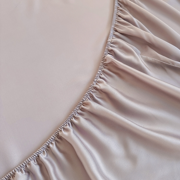 91家纺网 家纺一手货源 找家纺 （总）金喜 2025新款LF级60支莱赛尔天丝床笠三件套纯色天丝床笠