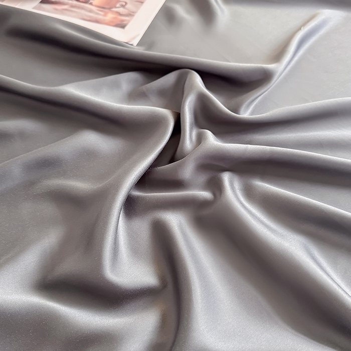 91家纺网 家纺一手货源 找家纺 金喜 2025新款LF级60支莱赛尔天丝床笠三件套纯色天丝床笠 都市灰