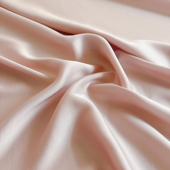 91家纺网 家纺一手货源 找家纺 金喜 2025新款LF级60支莱赛尔天丝床笠三件套纯色天丝床笠 焦糖粉