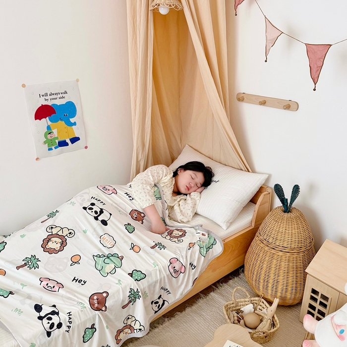 91家纺网 家纺一手货源 找家纺 （总）星期八 2025新款婴儿裸睡级冰丝毯凉感毯