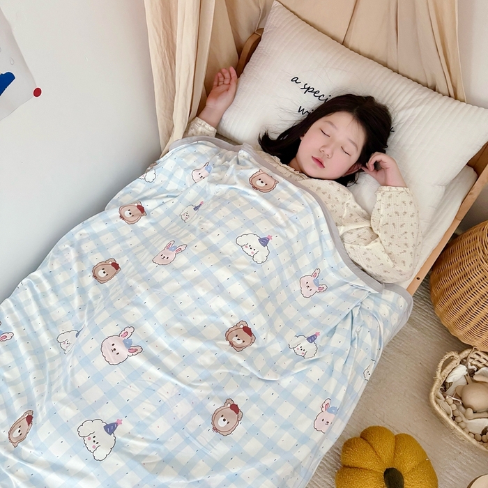 91家纺网 家纺一手货源 找家纺 （总）星期八 2025新款婴儿裸睡级冰丝毯凉感毯
