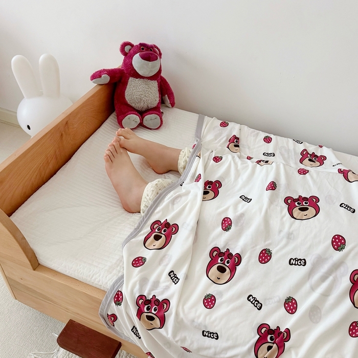 91家纺网 家纺一手货源 找家纺 （总）星期八 2025新款婴儿裸睡级冰丝毯凉感毯