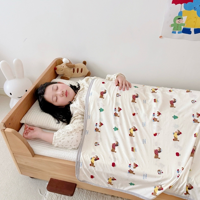 91家纺网 家纺一手货源 找家纺 星期八 2025新款婴儿裸睡级冰丝毯凉感毯 腊肠狗