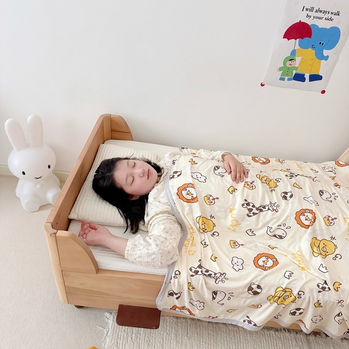 91家纺网 家纺一手货源 找家纺 星期八 2025新款婴儿裸睡级冰丝毯凉感毯 小鸭子