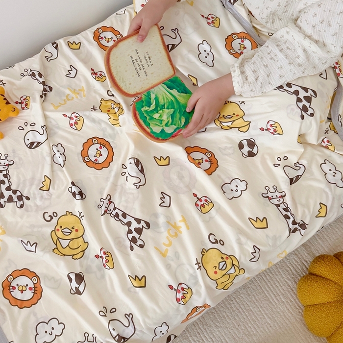 91家纺网 家纺一手货源 找家纺 星期八 2025新款婴儿裸睡级冰丝毯凉感毯 小鸭子