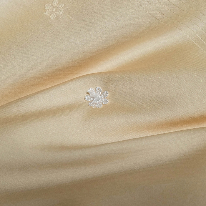 91家纺网 家纺一手货源 找家纺 美伦美 2025新款全棉天丝提花夏被春秋被冬被被子被芯 黄色