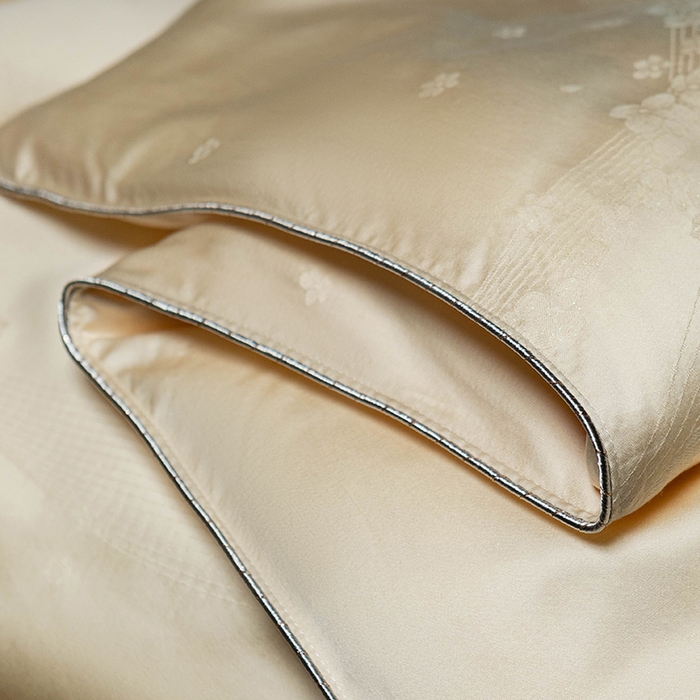 91家纺网 家纺一手货源 找家纺 美伦美 2025新款全棉天丝提花夏被春秋被冬被被子被芯 黄色