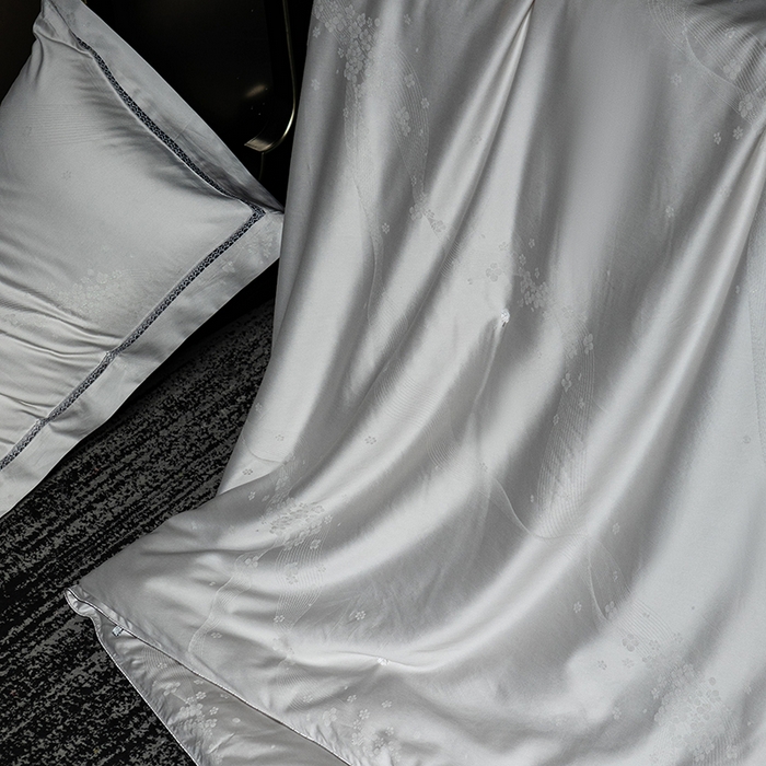 91家纺网 家纺一手货源 找家纺 美伦美 2025新款全棉天丝提花夏被春秋被冬被被子被芯 灰色