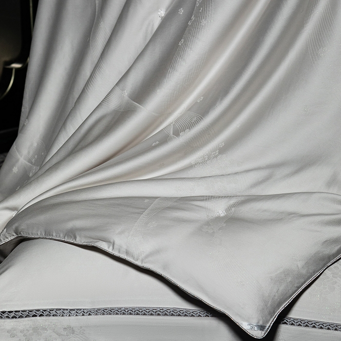 91家纺网 家纺一手货源 找家纺 美伦美 2025新款全棉天丝提花夏被春秋被冬被被子被芯 灰色