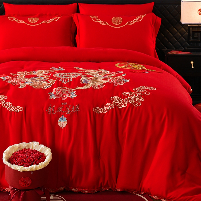 91家纺网 家纺一手货源 找家纺 （总）美伦美 2025新款全棉婚庆冬被被子被芯