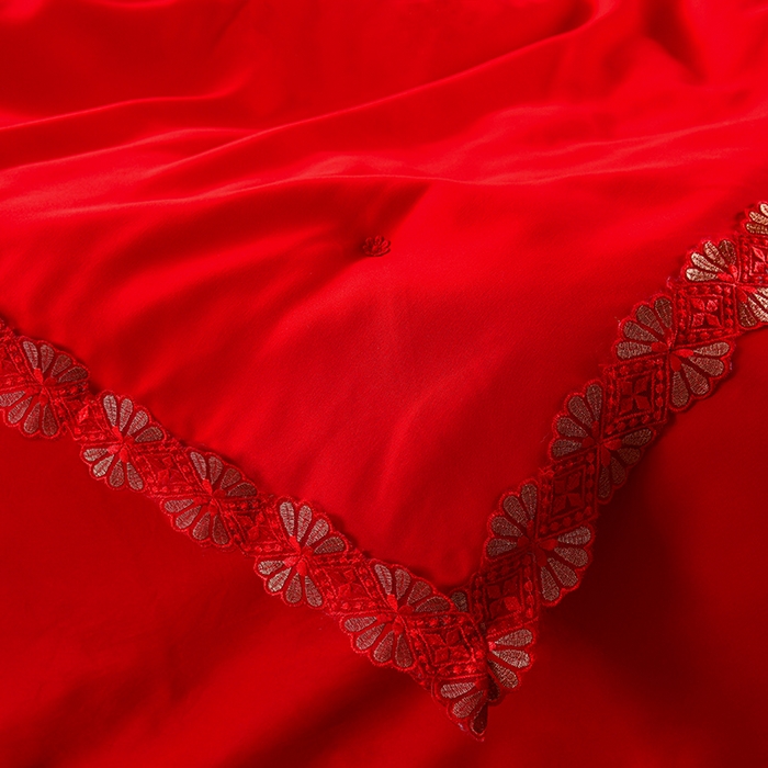 91家纺网 家纺一手货源 找家纺 美伦美 2025新款全棉婚庆冬被被子被芯 龙凤呈祥