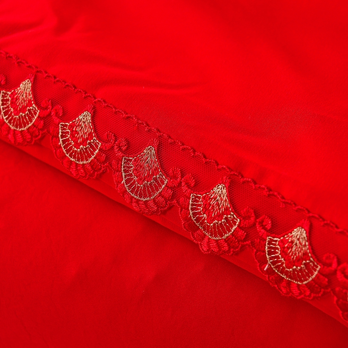 91家纺网 家纺一手货源 找家纺 美伦美 2025新款全棉婚庆冬被被子被芯 禧福连理