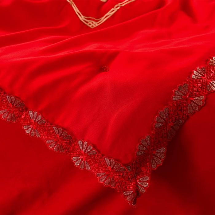 91家纺网 家纺一手货源 找家纺 美伦美 2025新款全棉婚庆冬被被子被芯 龙腾凤跃