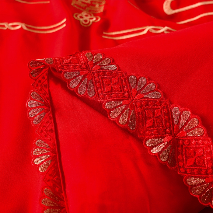 91家纺网 家纺一手货源 找家纺 美伦美 2025新款全棉婚庆冬被被子被芯 龙腾凤跃