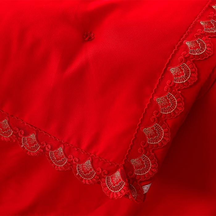 91家纺网 家纺一手货源 找家纺 美伦美 2025新款全棉婚庆冬被被子被芯 佳偶天成