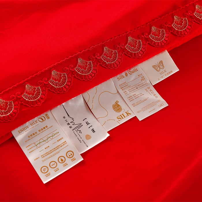 91家纺网 家纺一手货源 找家纺 美伦美 2025新款全棉婚庆冬被被子被芯 佳偶天成