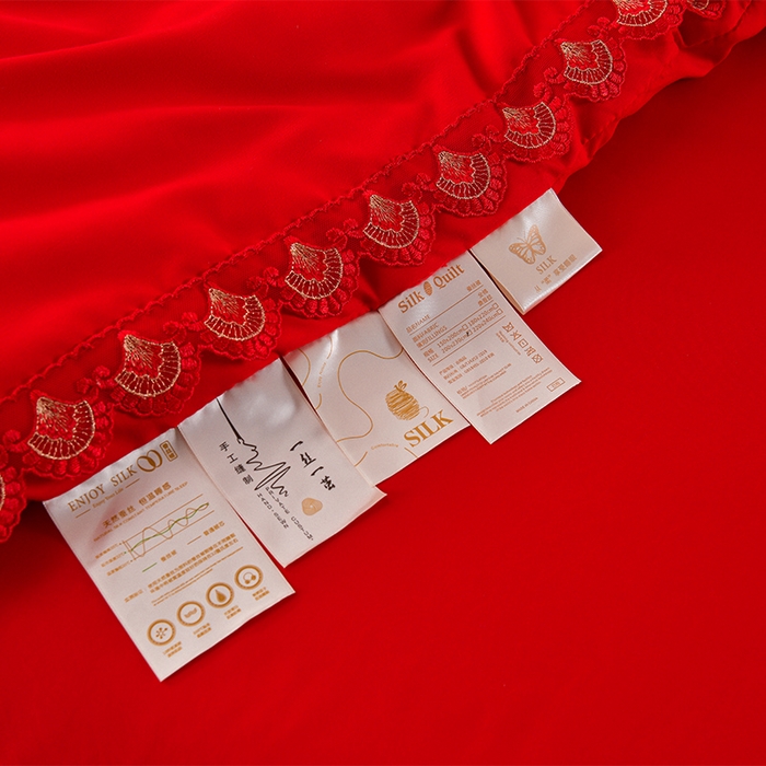 91家纺网 家纺一手货源 找家纺 美伦美 2025新款全棉婚庆冬被被子被芯 天赐良缘