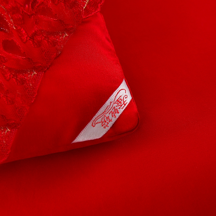 91家纺网 家纺一手货源 找家纺 美伦美 2025新款全棉婚庆冬被被子被芯 喜结连理