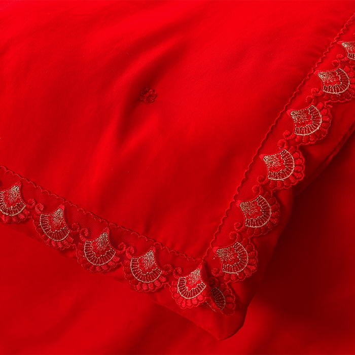 91家纺网 家纺一手货源 找家纺 美伦美 2025新款全棉婚庆冬被被子被芯 喜结连理