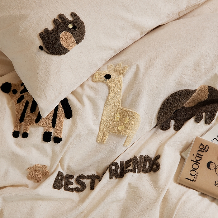 91家纺网 家纺一手货源 找家纺 （总）原研家居 2025新款32支棉麻毛巾绣系列四件套