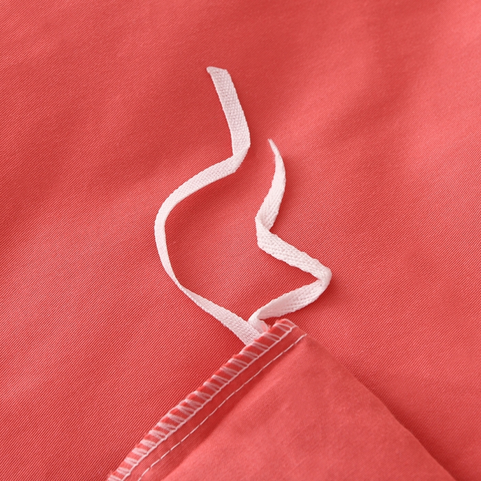 91家纺网 家纺一手货源 找家纺 （总）宇彬家纺 2025新款13374全棉纯棉母婴级轻奢一字绣宽边枕套纯色四件套全棉贡缎