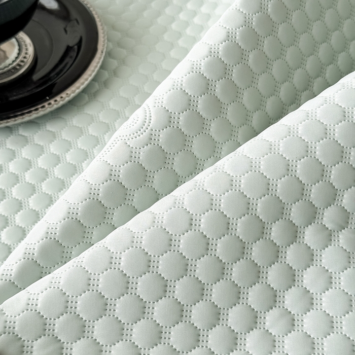 91家纺网 家纺一手货源 找家纺 卡罗兰 2025新款超声波凉豆豆凉席三件套小冰熊系列 水蓝-床席