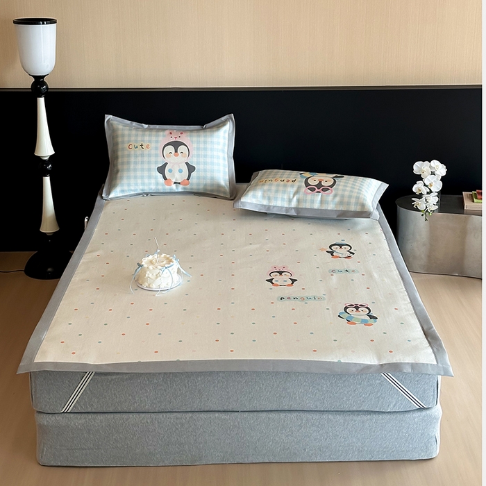 91家纺网 家纺一手货源 找家纺 （总）圆岛家纺 2025春夏新款高克重900D冰丝凉席席子