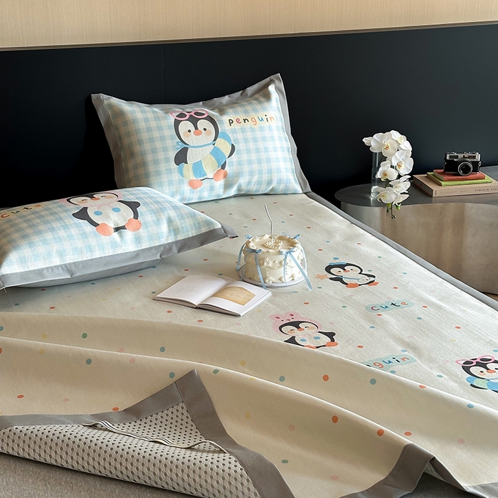 91家纺网 家纺一手货源 找家纺 （总）圆岛家纺 2025春夏新款高克重900D冰丝凉席席子