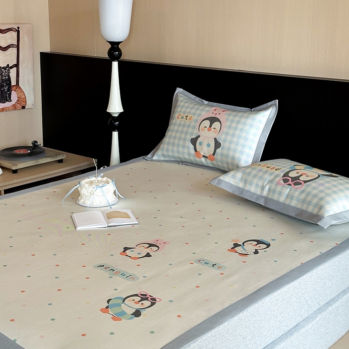 91家纺网 家纺一手货源 找家纺 （总）圆岛家纺 2025春夏新款高克重900D冰丝凉席席子