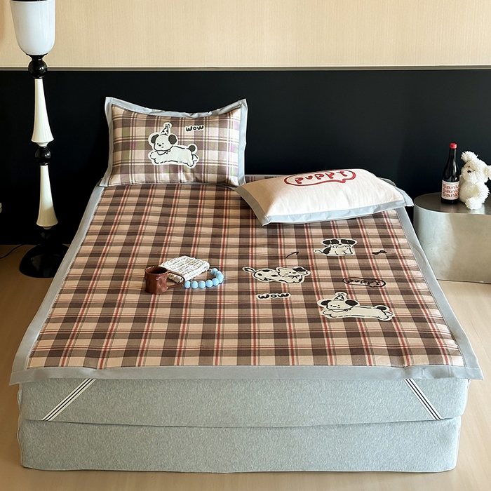 91家纺网 家纺一手货源 找家纺 （总）圆岛家纺 2025春夏新款高克重900D冰丝凉席席子