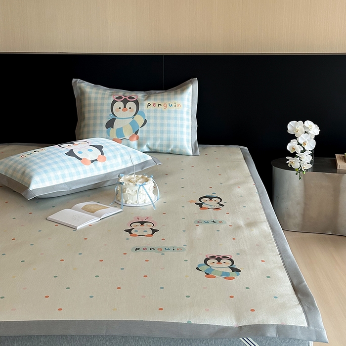 91家纺网 家纺一手货源 找家纺 （总）圆岛家纺 2025春夏新款高克重900D冰丝凉席席子