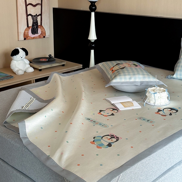 91家纺网 家纺一手货源 找家纺 （总）圆岛家纺 2025春夏新款高克重900D冰丝凉席席子