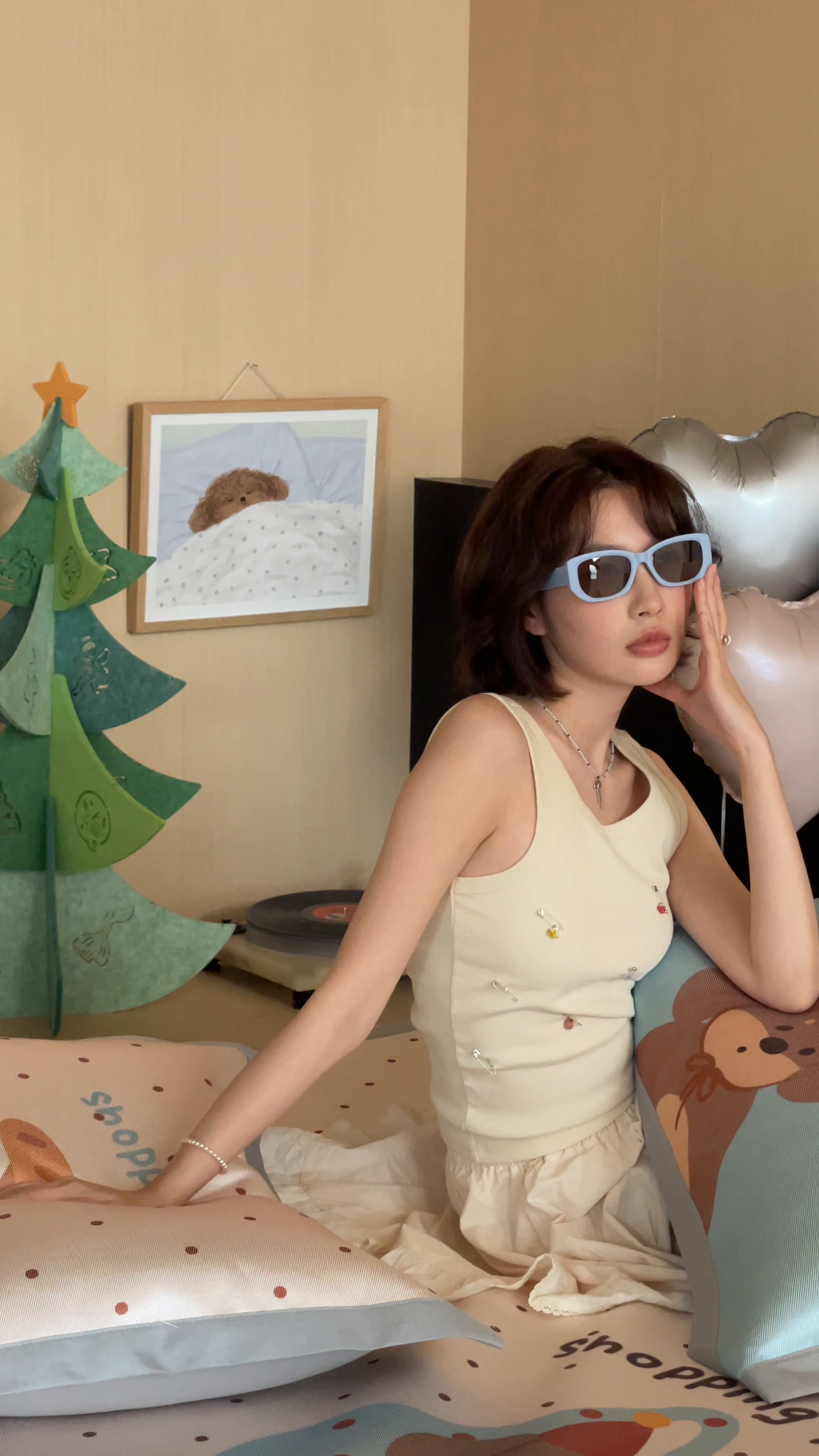 91家纺网 家纺一手货源 找家纺 圆岛家纺 2025春夏新款高克重900D冰丝凉席席子 面包小狗