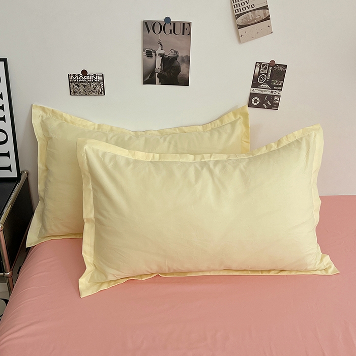 91家纺网 家纺一手货源 找家纺 贝拉梦家纺 2025新款纯色磨毛双拼亲肤棉四件套 奶油香草