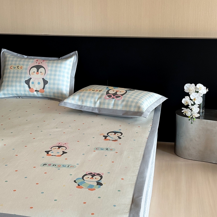 91家纺网 家纺一手货源 找家纺 （总）圆岛家纺 2025春夏新款高克重900D冰丝凉席席子