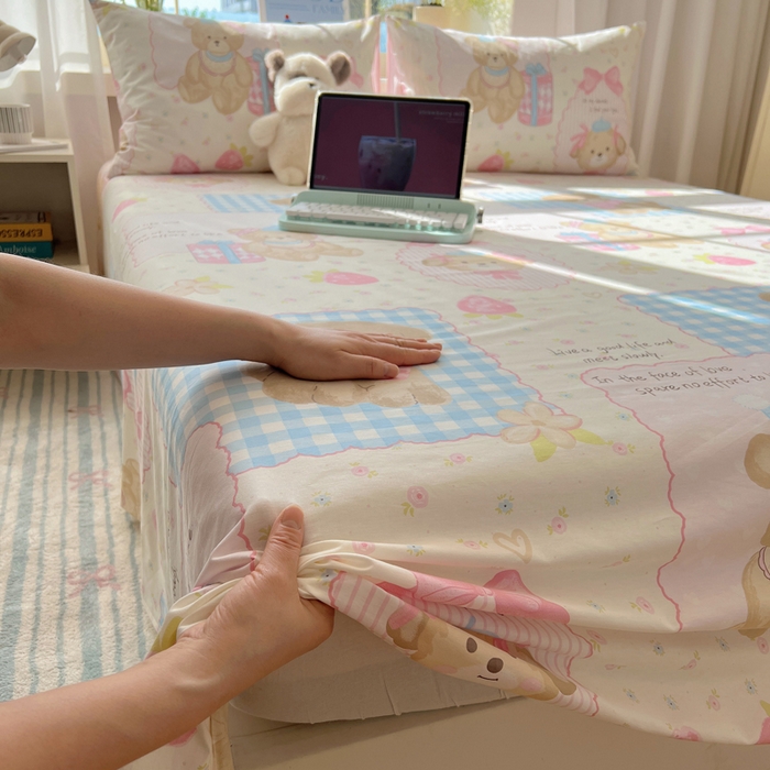 91家纺网 家纺一手货源 找家纺 （总）六巷胡同 2025新款40s13070全棉纯棉卡通单品系列床单单件-单床单