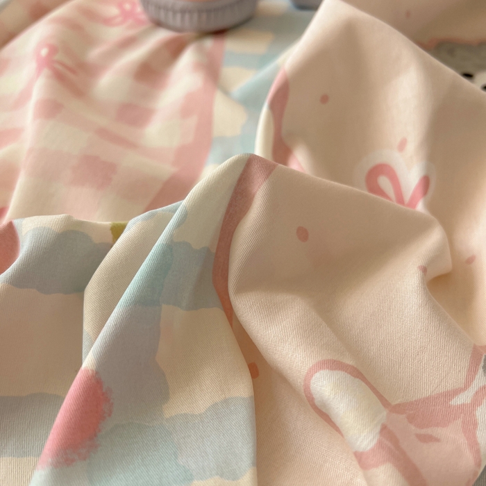 91家纺网 家纺一手货源 找家纺 六巷胡同 2025新款40s13070全棉纯棉卡通单品系列床单单件-单床单 洋气柯基崽