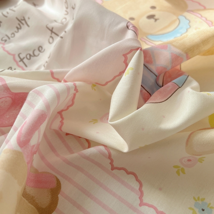 91家纺网 家纺一手货源 找家纺 （总）六巷胡同 2025新款40s13070全棉纯棉卡通单品系列床笠单件-单床笠