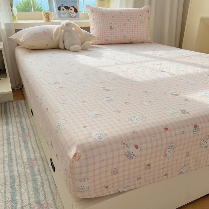 91家纺网 家纺一手货源 找家纺 （总）六巷胡同 2025新款40s13070全棉纯棉卡通单品系列床笠单件-单床笠